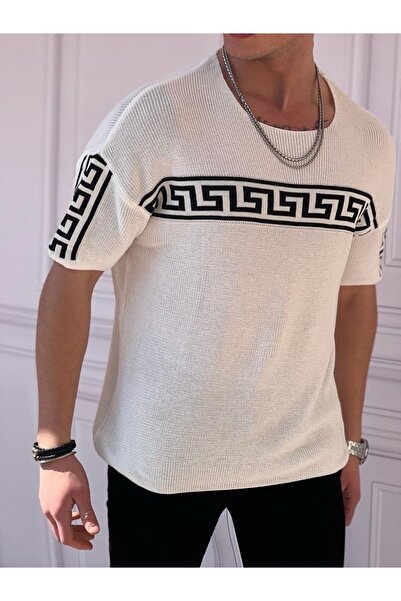 MODEFENDİ Digital Baskı F Model Oversize Triko Tshırt