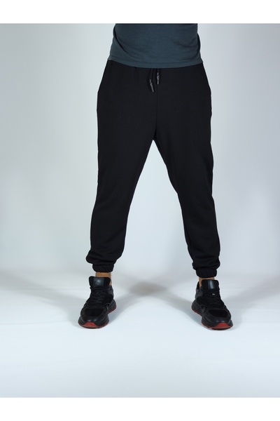 AYYA MEN Jogger Eşofman Rahat Kalıp Unisex Basic Pant Siyah