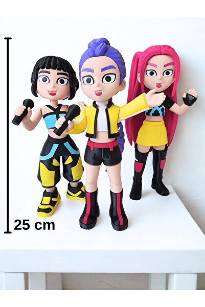 rmys K-pop Demon Hunters/ Huntrix Karakter Figür 3'lü Set / Rumi / Zoey / Mir...