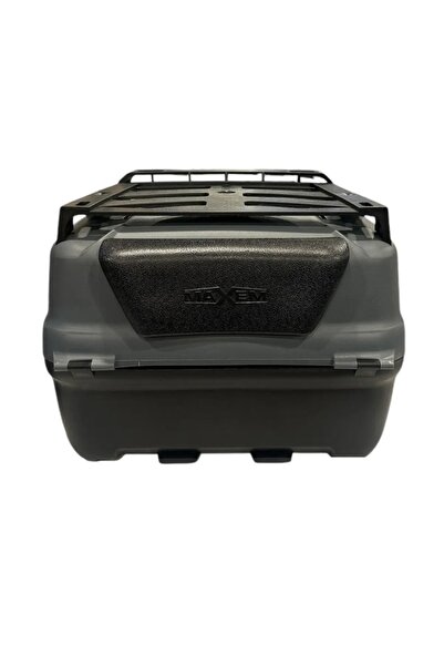Maxem Motosiklet Arka Çantası Gray 40 Litre Topcase Motor Çanta Full SL-40