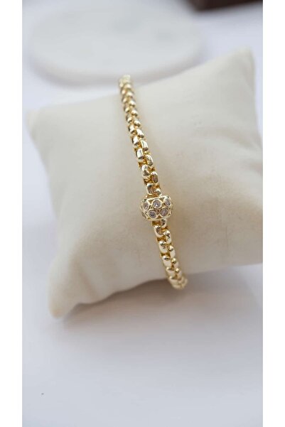 Jerie Gold Zircon Stone Bead Detail Special Series Bracelet