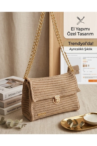 Geniş İç Hacimli El Yapımı Tasarım Çanta