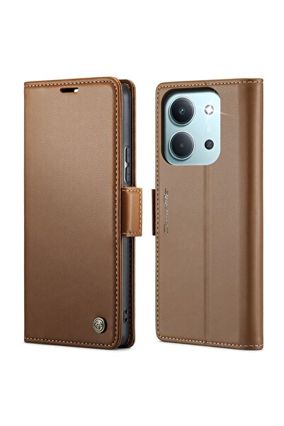 Caseme 023 Luminus Θήκη Πορτοφόλι Brown (Xiaomi Redmi 15C 4G-5G / Poco C85 4G)