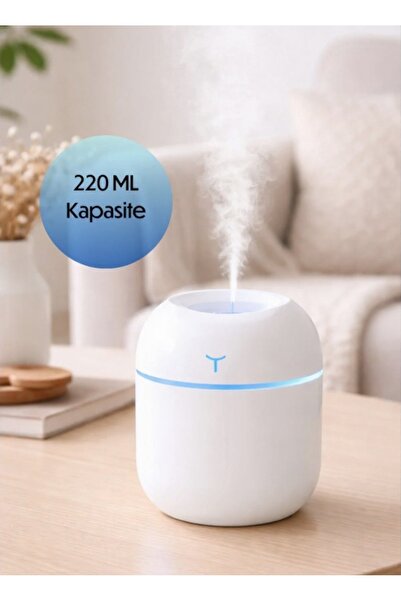 koku bahçesi 220ml Ultrasonik Hava Nemlendirici Buhar Makinesi Ve Aroma Difüz...
