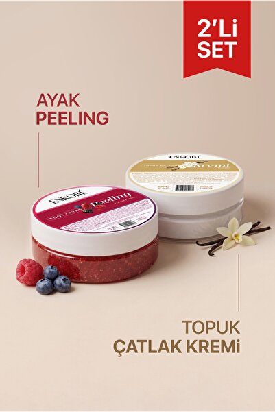 Enkore 2’li Ayak ve Topuk Çatlak Kremi Seti | Doğal Peeling & Onarıcı Ayak Kr...