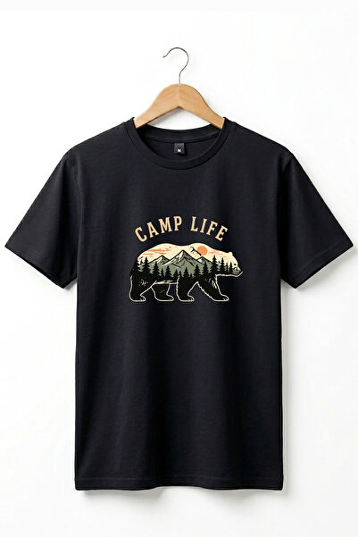 onsrawear Unisex Camp Life Premium Basic T-Shirt for Nature Enthusiasts with ...