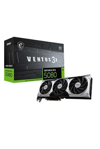 MSI RTX5080 16GB VENTUS 3X OC 16G GDDR7 256bit HDMI DP PCIe 5.0