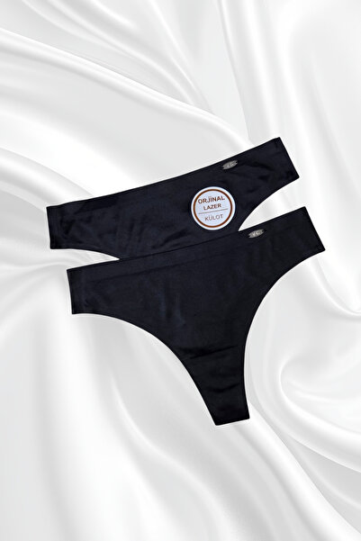 luwenco F.K lazer kesim 2'li ipek tanga set