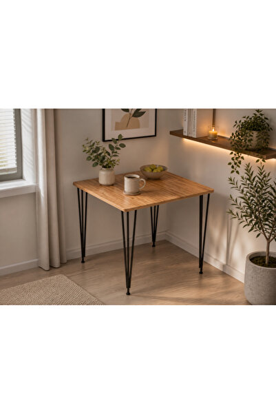 EGEMEV Metal Ayaklı 60x90cm Mutfak Masası Balkon Masası Çalışma Masası YEMEK ...
