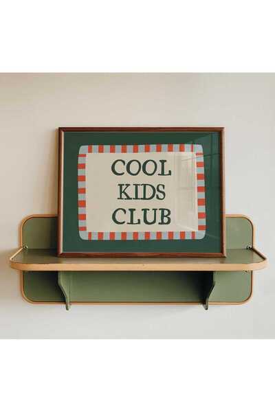 NinaStore Cool Kids Club Baskısı - Çocuk Odası Dekorasyonu - Oyun Odası Duvar...