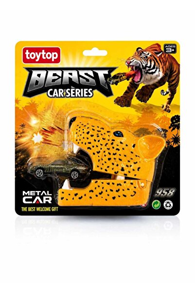 TOYTOP سيارة معدنية من طراز تايجر
