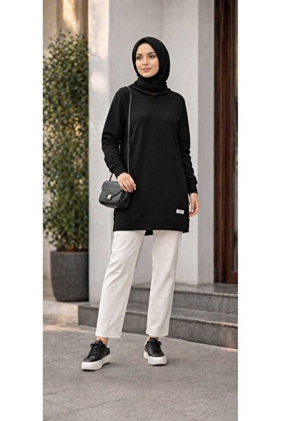 MODA ALMİRA 6801 K 60 SİYAH SPOR TUNİK