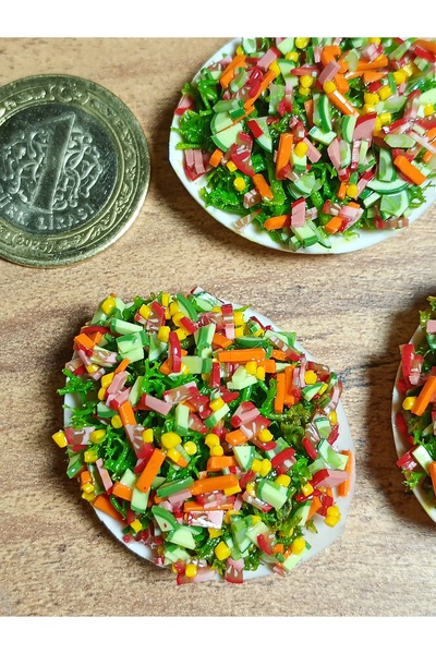 SYLVANIAN FAMILIES El yapımı miniatur salata
