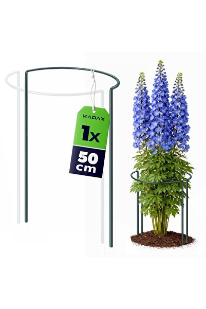 KADAX Țăruș de grădină, semicircular, 50 cm, oțel, verde, 1 buc.