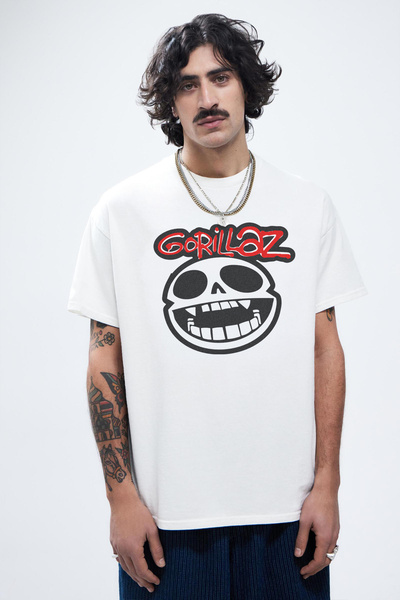 Tee&more. Unisex Oversize Gorillaz Printed Premium T-Shirt