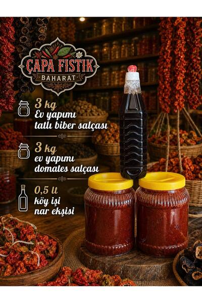 Çapa Baharat Antep Biber Salçası - Domates salçası- Nar Ekşisi - Antep Salçası