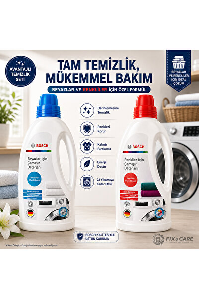Bosch Renkliler ve Beyazlar İçin Çamaşır Deterjanı