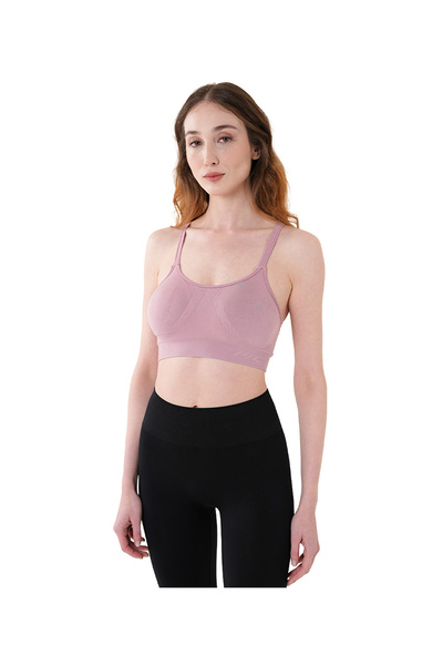 MUSCLECLOTH Nova Seamless Sırt Detaylı Bra Pembe