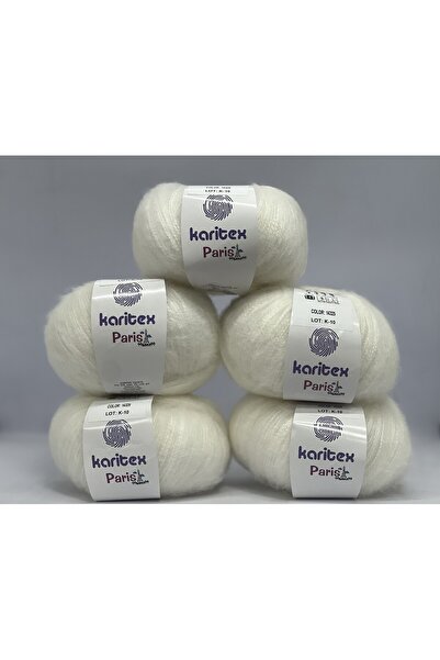 KARİTEX Paris El Örgü İpliği 10'lu paket, 10X50 Gr. 200 Mt. %75 Akrilik %25 P...