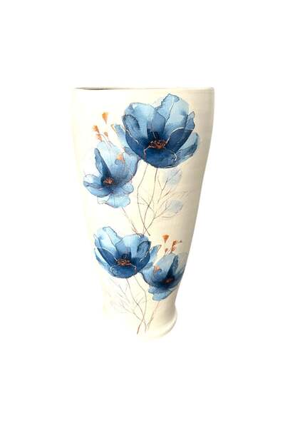 Ceramica Martinescu Vaza alba, eleganta, pentru living