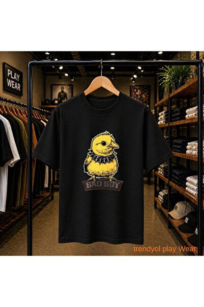 playwear Μπλουζάκι Bad Boy Civ Civ με στάμπα στο στήθος, 100% βαμβακερό, over...