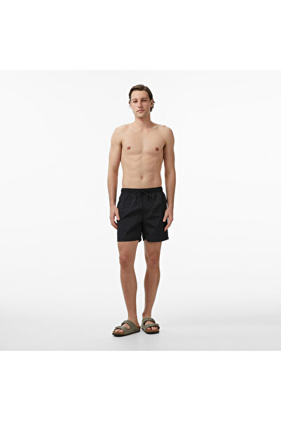 Calvin Klein Medium Drawstring Erkek Siyah Deniz Şortu