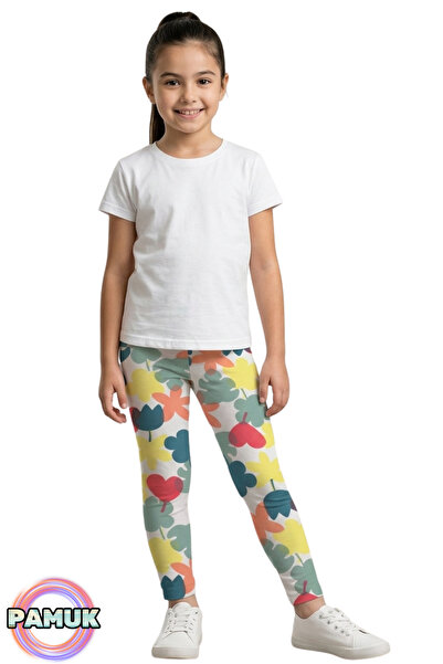 United Fabrics Patterned Children's Leggings - Colorful Leaf Patterned Girls'...