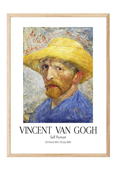 Postifull Vinsent van Gog - Autoportret, slika u drvenom okviru, umetnička se...