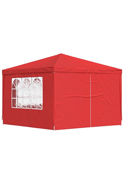 vidaxl Cort pentru Petreceri 300 x 300 x 255 cm Rosu PE si ot›el