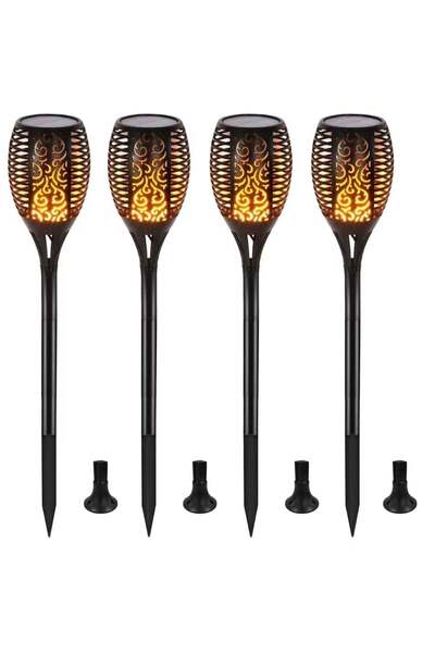 China Made Lampă solară LED - Iluminat decorativ pentru grădină și curte - SET de 4