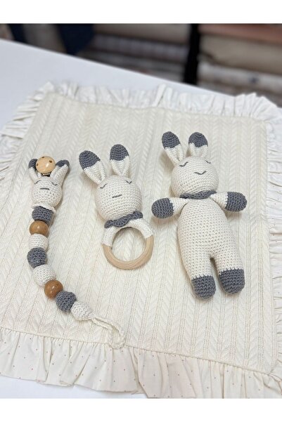 GAYE EV TEKSTİLİ Amigurumi 3 lü Set Uyku Arkadaşı