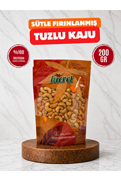 Hicret Kuruyemiş Sütle Fırınlanmış Tuzlu Kaju 200 GR