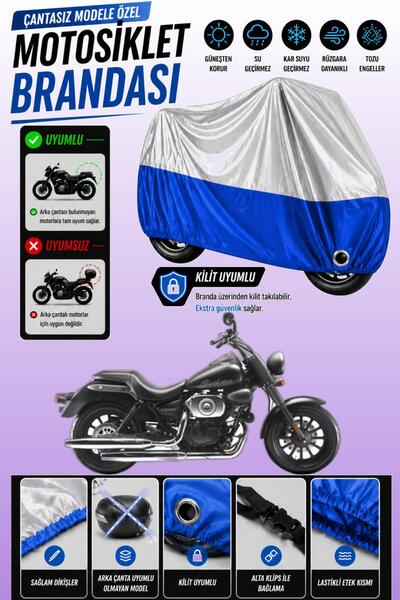Cemku Twin Top Gray - Bottom Blue Rks Cruiser 250 Compatible Engine Cover, Re...
