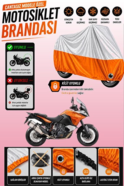 Cemku Twin غطاء محرك متوافق مع KTM 1190 Adventure باللون الرمادي من الأعلى وا...