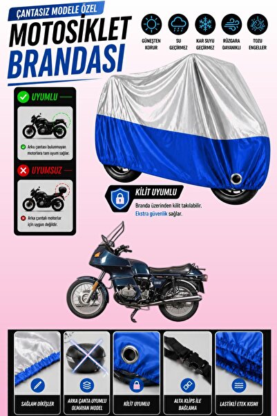 Cemku Twin Top Gray - Bottom Blue Bmw R 800 Rt Compatible Engine Cover, Rear ...