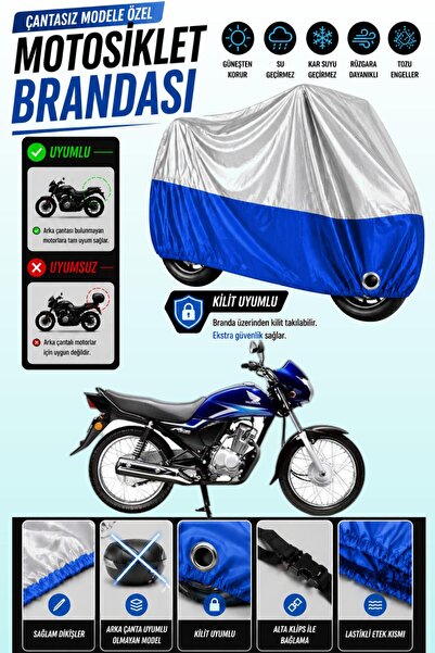 Cemku Twin غطاء محرك متوافق مع هوندا CB 125 ACE باللون الرمادي من الأعلى والأ...