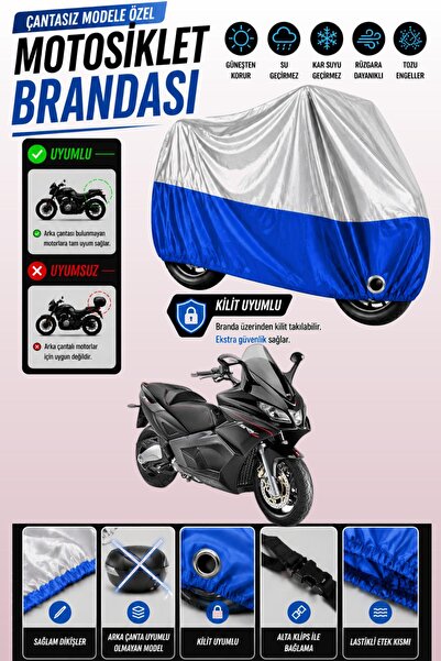 Cemku Twin Top Gray - Bottom Blue Aprilia Srv 850 Ie Abs Compatible Engine Co...