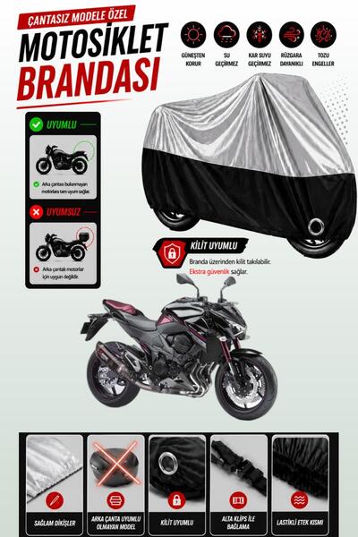 Cemku Twin غطاء محرك متوافق مع كاواساكي Z 800 باللون الرمادي من الأعلى والأسو...