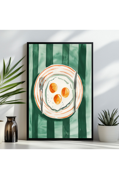 LudenHome Mutfak Tasarımlı Çerçeve Görünümlü Mdf Tablo 20 x 30 CM