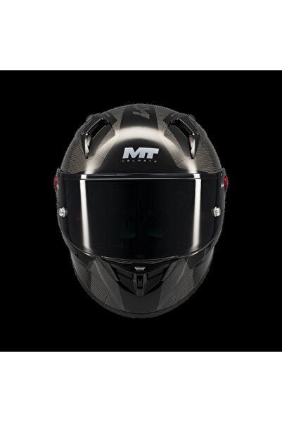 MT Helmets MT KASK FF103BPLUS KRE+ S PURE A1 PARLAK ( KARBON ) + SİYAH VİZÖR