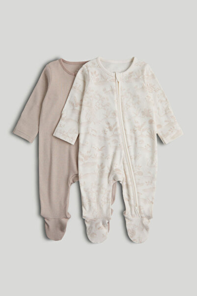 MOTHERCARE 2Li Fermuarlı Classic Uzun Kollu Patikli Uyku Tulumu