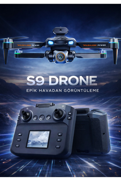 YAHYA KOSIF S9 Premium Segment Drone HD Kamera Akrobatik Uçuş Oto İniş Kalkış...