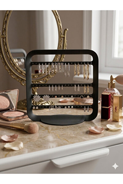 Goplast Premium Elegant Modern Earring Stand, Black Jewelry Organizer, Jewelr...