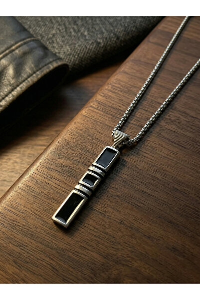 Velcari Minimalist Style Stainless Steel Men's Necklace