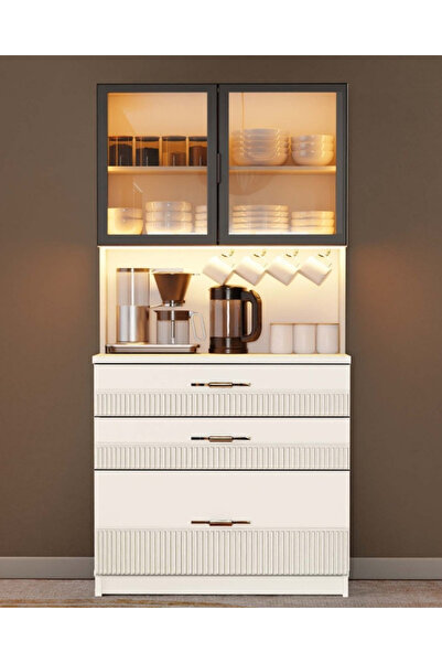 miracool Menekşe Kahve Köşesi / Komple Mdf / Led Işıklı