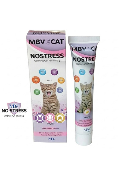 MBV İLAÇ MBV No-Stress Malt Pasta 50 gr (Kediler İçin Stres, Korku ve Yolculu...