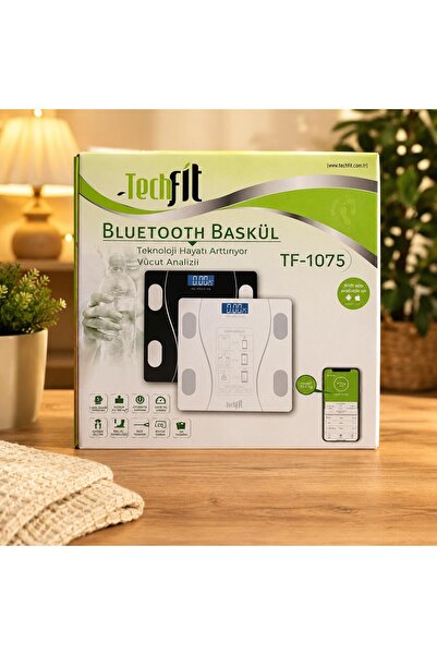 Techfit BASKÜL BLUETOOTH ÖZELLİKLİ BAS-AÇ ÖZELLİKLİ MAX:180KG