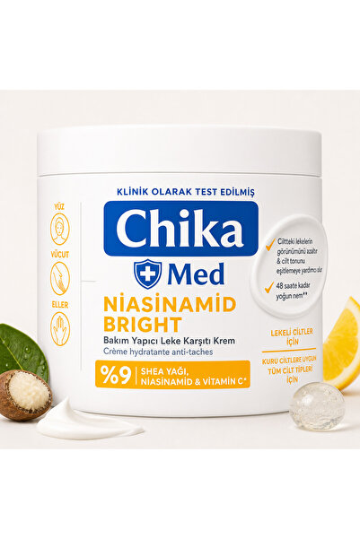 Chika Med + Niasinamid Leke Karşıtı Nemlendirici Bakım Kremi 400 ML