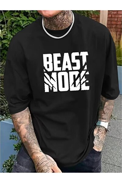 bolivia's تي شيرت رجالي بتصميم Beast Mode - نمط كاجوال ريترو، مقاس عادي