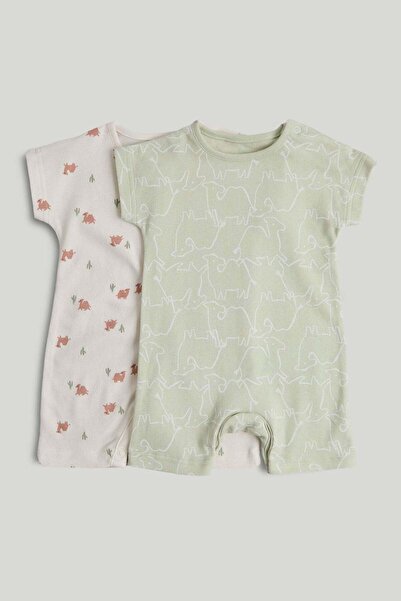 MOTHERCARE 2 Pack Camel Rompers